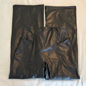 Black Faux Leather Leggings